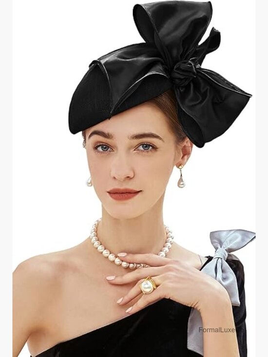 Fascinator Hat Tea Party Derby Cocktail Mesh Pillbox Bridal Headpiece main image 4